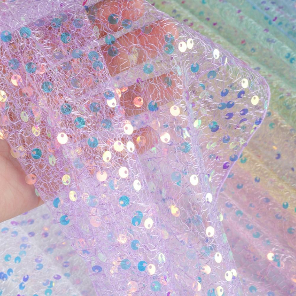 Table Runner Sequin - ผ้าปูโต๊ะกลิตเตอร์สีรุ้ง ประดับเลื่อม แบบยาว โรแมนติก ผ้าคลุมโต๊ะทรงสี่เหลี่ยมผืนผ้า น้ำหนักเบา