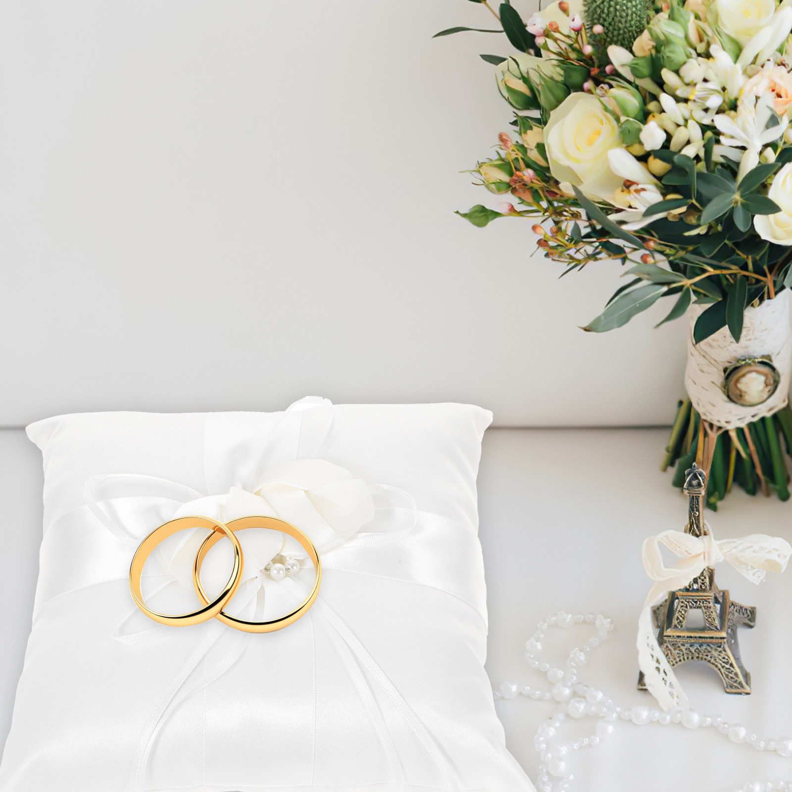 หมอนใส่แหวนงานแต่งงาน ขนาด 20x - Ring Bearer Pillow บทวิจารณ์และราคา