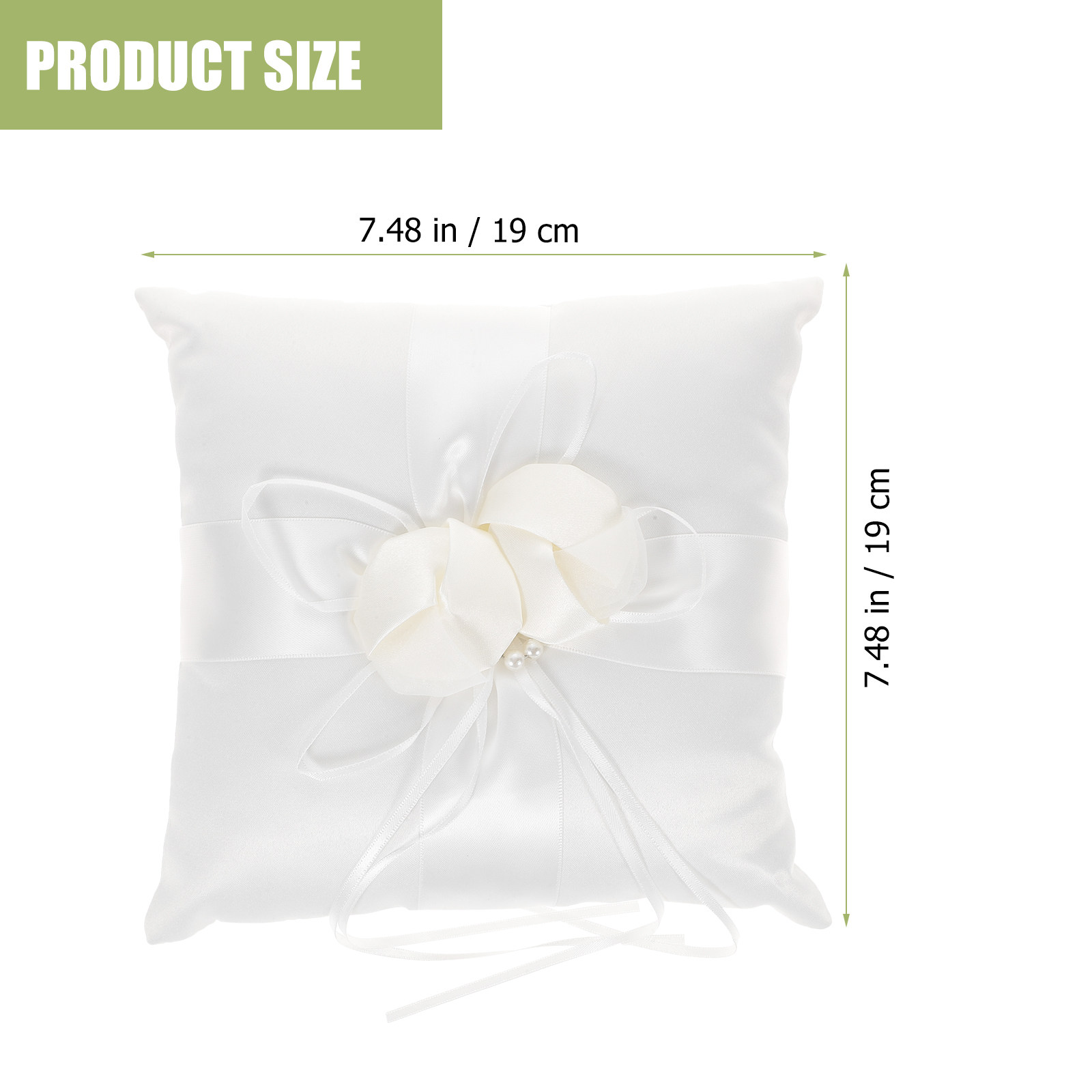 หมอนใส่แหวนงานแต่งงาน ขนาด 20x - Ring Bearer Pillow บทวิจารณ์และราคา