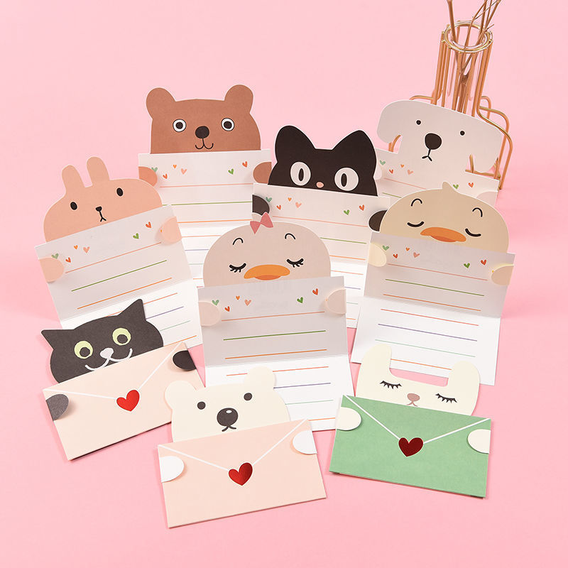 9 ชิ้นการ์ตูนสัตว์ของขวัญการ์ด - Wedding Sutra บทวิจารณ์และราคา