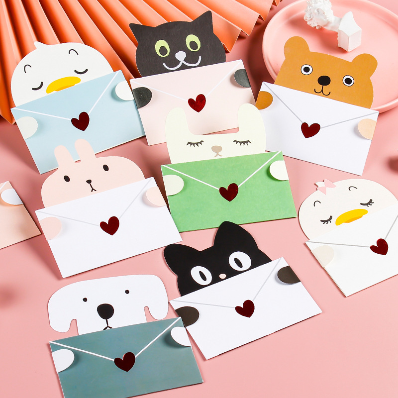 9 ชิ้นการ์ตูนสัตว์ของขวัญการ์ด - Wedding Sutra บทวิจารณ์และราคา