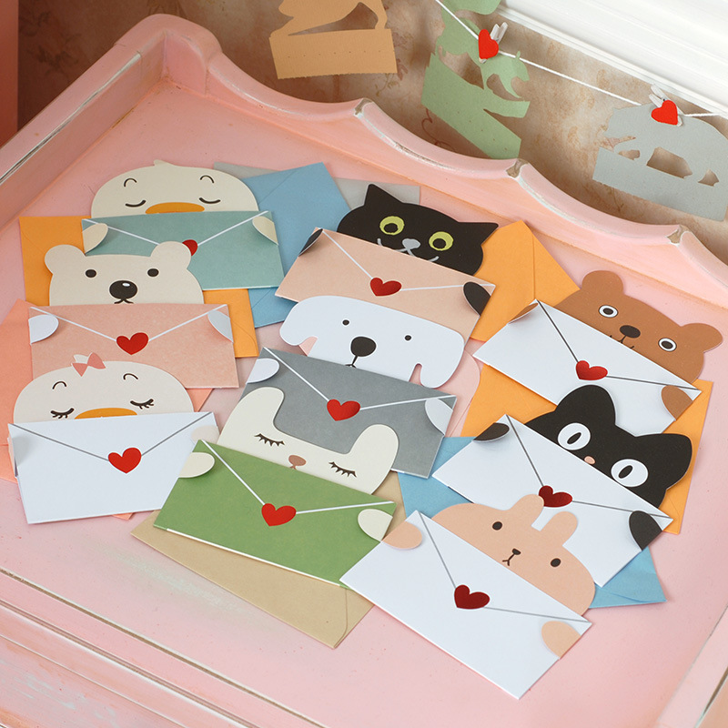 9 ชิ้นการ์ตูนสัตว์ของขวัญการ์ด - Wedding Sutra บทวิจารณ์และราคา