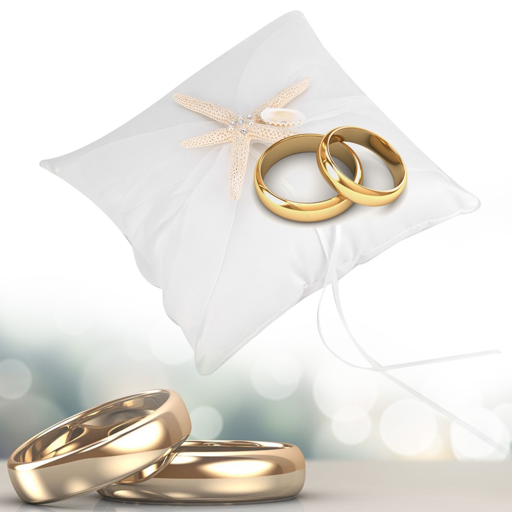 หมอนรองแหวนแต่งงานสีงาช้างพร้อ - Ring Bearer Pillow บทวิจารณ์และราคา