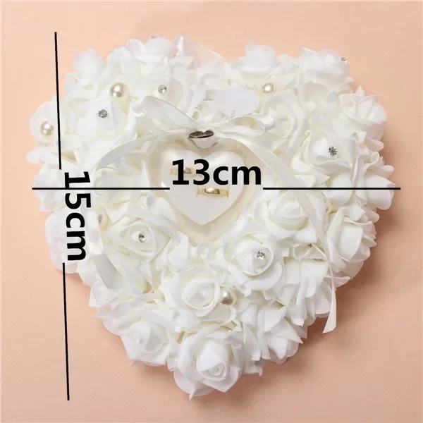 หมอนรองแหวนแต่งงานสีขาว รูปหัว - Ring Bearer Pillow บทวิจารณ์และราคา