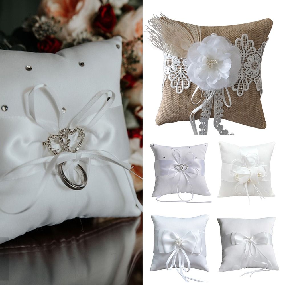 หมอนใส่แหวนขนาด 15*15 ซม. 20*2 - Ring Bearer Pillow บทวิจารณ์และราคา