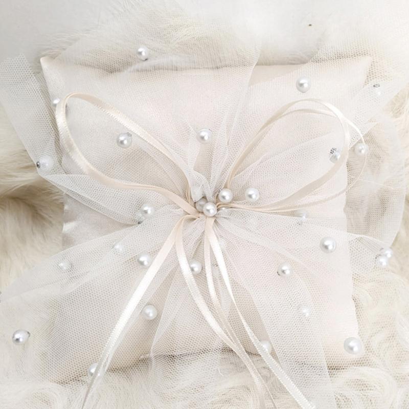 หมอนอิงแฮนด์เมด หมอนถือวงแหวนส - Ring Bearer Pillow บทวิจารณ์และราคา