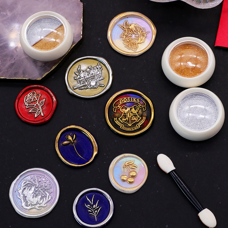 18สีทองขี้ผึ้งตราประทับแป้งครี - Wedding Sutra บทวิจารณ์และราคา