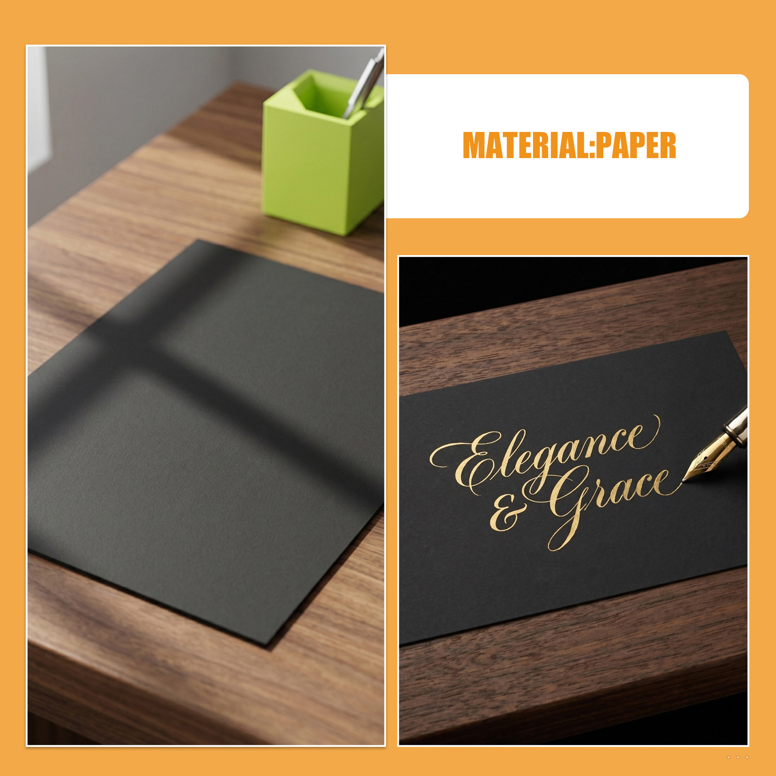 กระดาษการ์ดสีดำหนา 60 แผ่น สำห - Papercraft Supply Invitation บทวิจารณ์และราคา