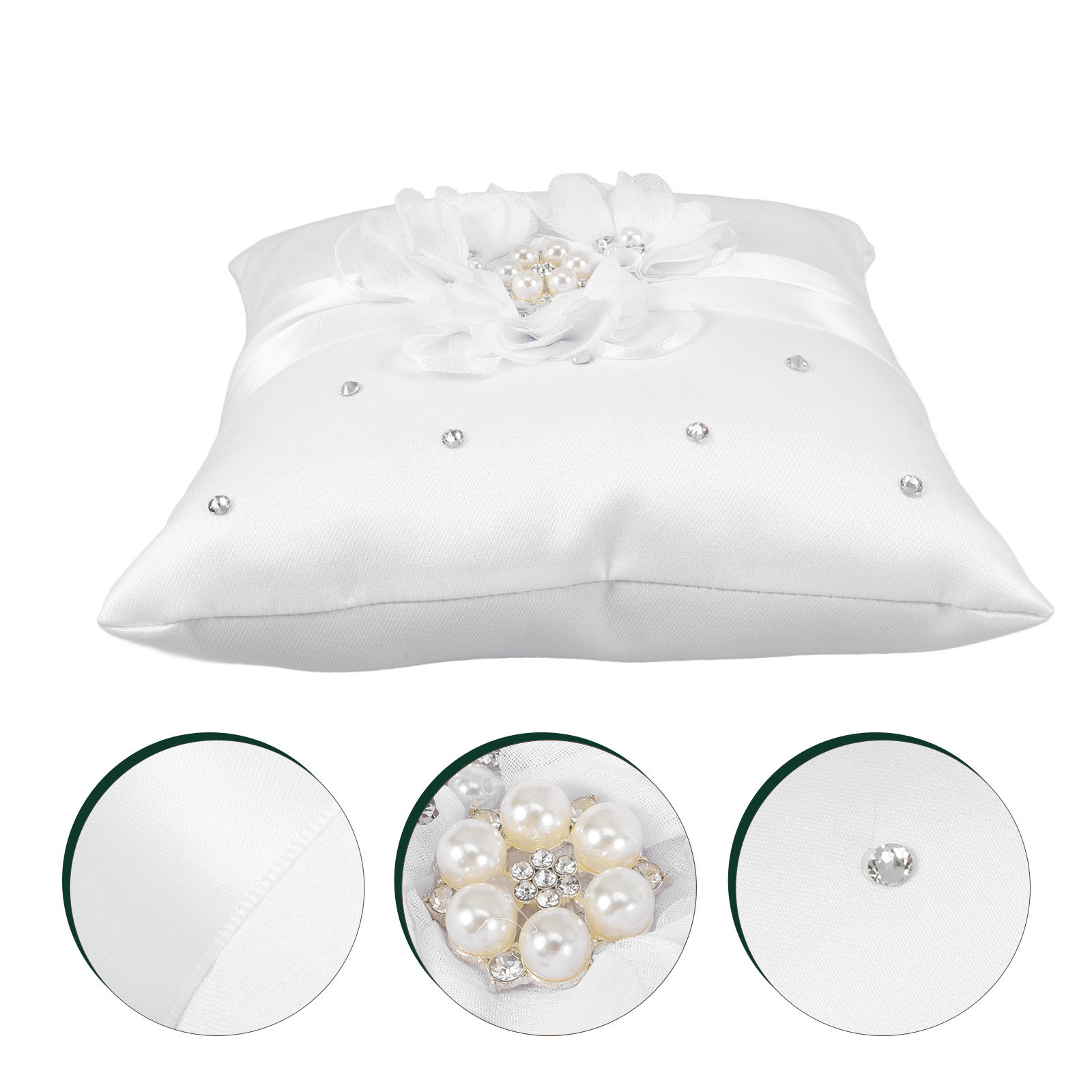 หมอนใส่แหวนแต่งงานขนาด 20x20 ซ - Ring Bearer Pillow บทวิจารณ์และราคา
