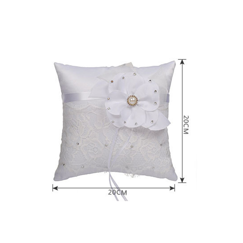 หมอนวางแหวนแต่งงาน ตกแต่งด้วยล - Ring Bearer Pillow บทวิจารณ์และราคา