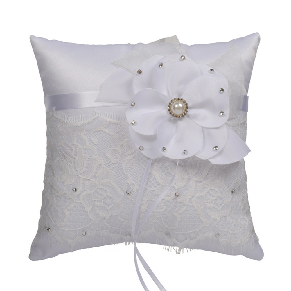 หมอนวางแหวนแต่งงาน ตกแต่งด้วยล - Ring Bearer Pillow บทวิจารณ์และราคา