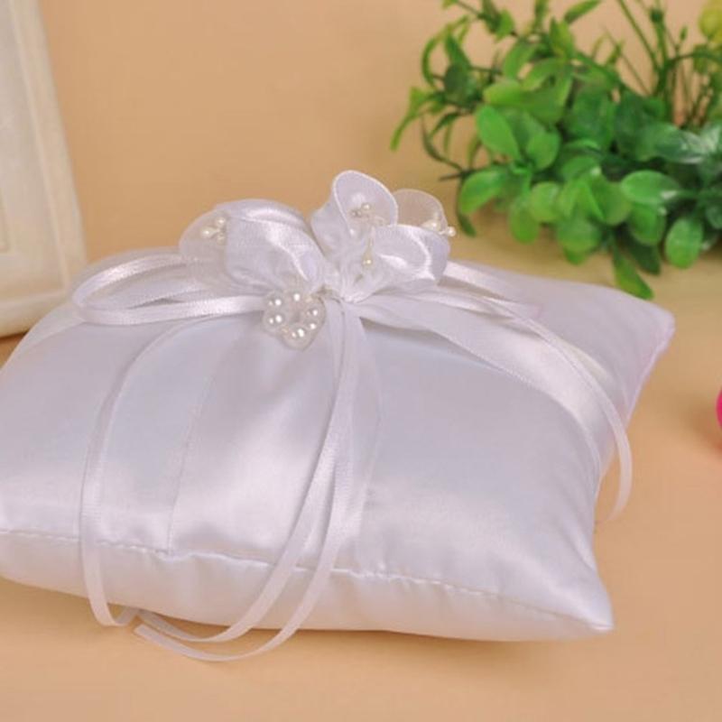 P9FE Wedding Pearls Rings Pill - Ring Bearer Pillow บทวิจารณ์และราคา
