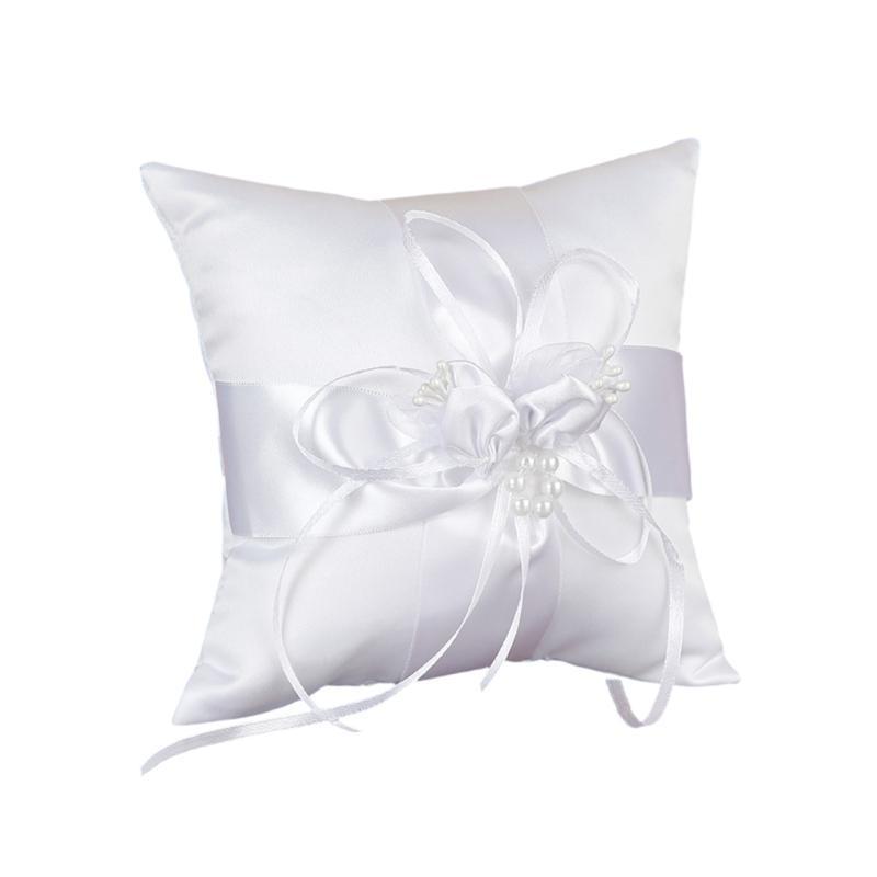 P9FE Wedding Pearls Rings Pill - Ring Bearer Pillow บทวิจารณ์และราคา