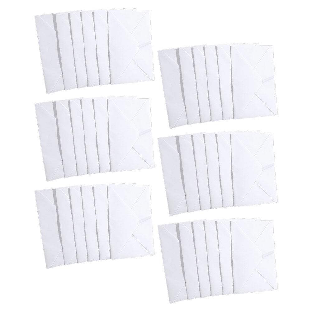 ซองจดหมายสีขาว 50 ชิ้น กระดาษห - Wedding Envelopes บทวิจารณ์และราคา