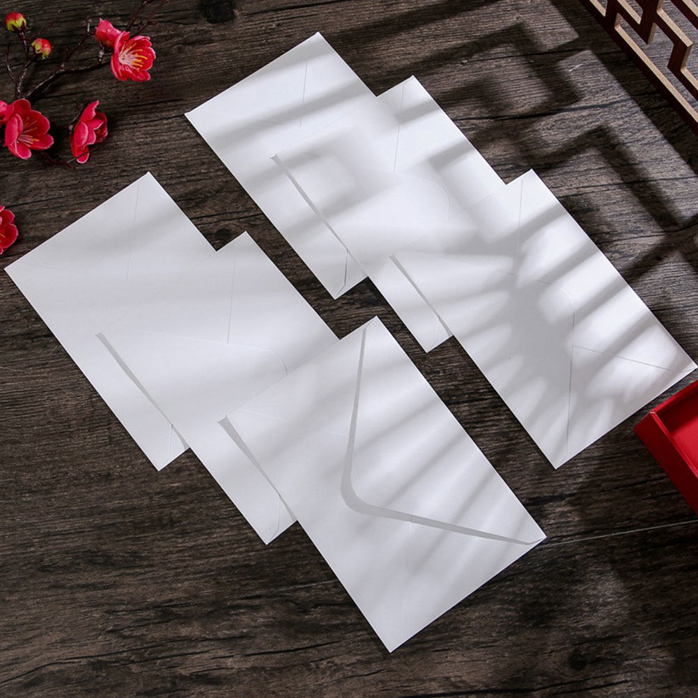 ซองจดหมายสีขาว 50 ชิ้น กระดาษห - Wedding Envelopes บทวิจารณ์และราคา